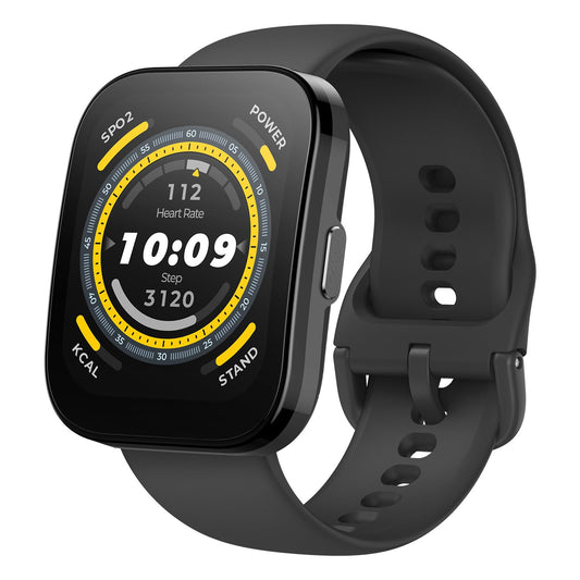 Amazfit Bip 5 Smart Watch 46mm, GPS, Alexa Built-in, Bluetooth Calling, 10-Day Battery, Heart-Rate & VO2 Max, Sleep Health Monitoring, AI Fitness App,120+ Sports Modes, for Android & iPhone, Black